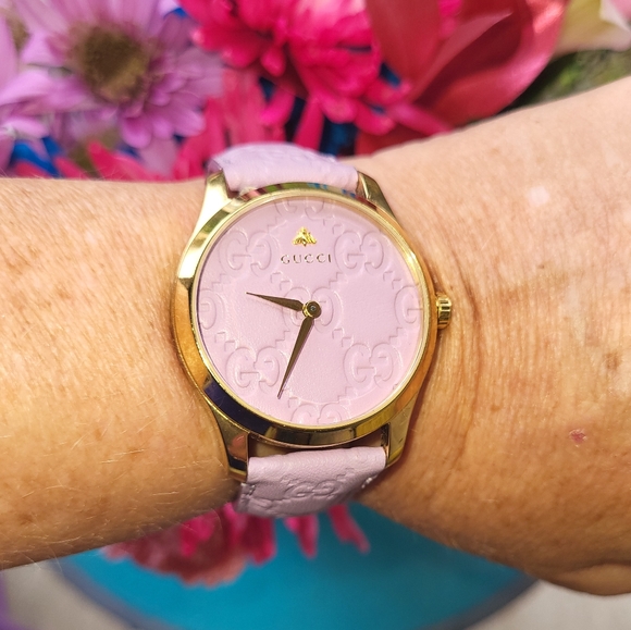 Gucci Luxury Watch Statement Piece 14k Gold later bezel - Picture 4 of 6